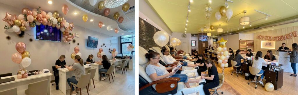 Balloons and manicures